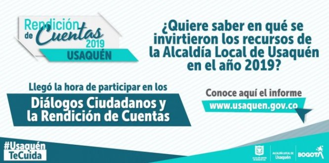 Conozca en qué se invirtieron los recursos de la localidad de Usaquén en el año 2.019 Conozca en qué se invirtieron los recursos de la localidad de Usaquén en el año 2.019