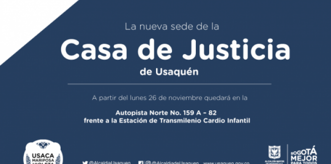 Lunes 10: se inaugura la Casa de Justicia de Usaquén Lunes 10: se inaugura la Casa de Justicia de Usaquén