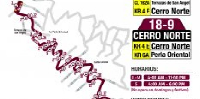 Modifican horarios de servicios especiales: Cerro Norte y Torca Modifican horarios de servicios especiales: Cerro Norte y Torca