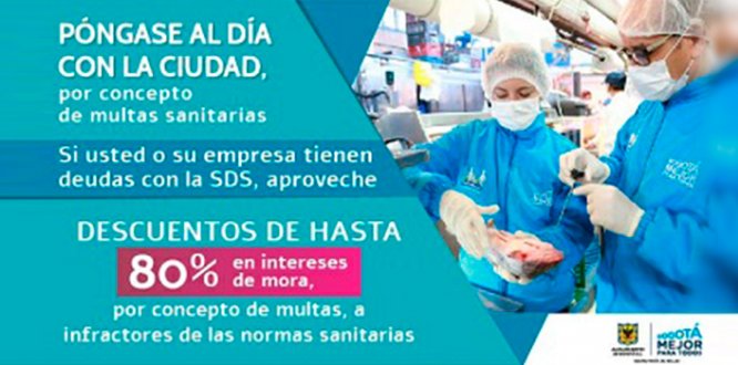 SDS ofrece descuentos de hasta 80% en intereses de mora, por concepto de multas, a infractores de las normas sanitarias SDS ofrece descuentos de hasta 80% en intereses de mora, por concepto de multas, a infractores de las normas sanitarias