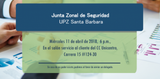 Junta Zonal de Seguridad en Unicentro