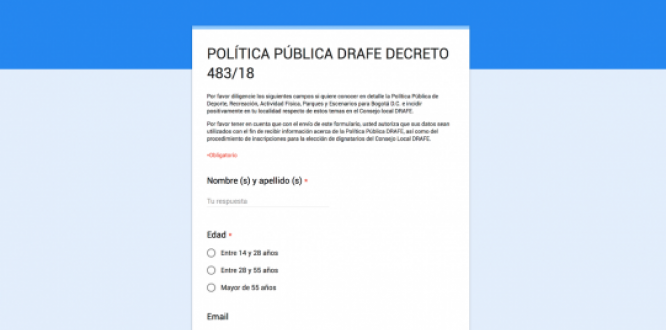 Conozca la Política Pública de Deporte Conozca la Política Pública de Deporte