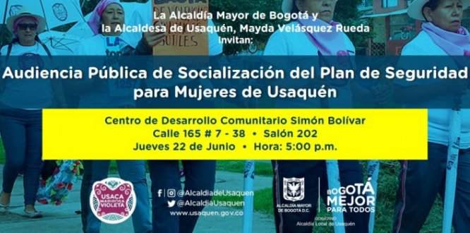 Socialización del Plan de Seguridad de Mujeres de Usaquén Socialización del Plan de Seguridad de Mujeres de Usaquén